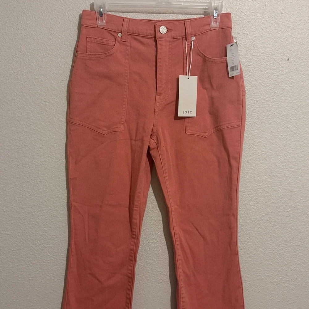 Joie Coral Cropped Flare Jeans High Rise Stretch Denim NWT